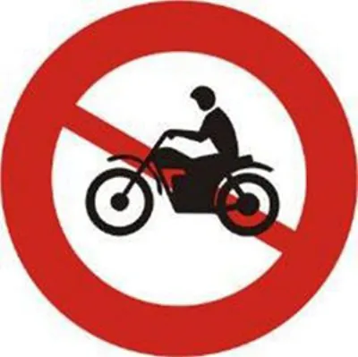 Biển báo 104 - Cấm môtô