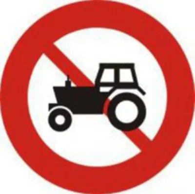 Biển báo 109 - Cấm máy kéo