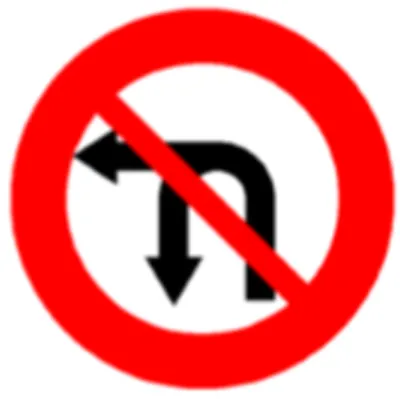 Biển báo 124c - Cấm quay xe (C)