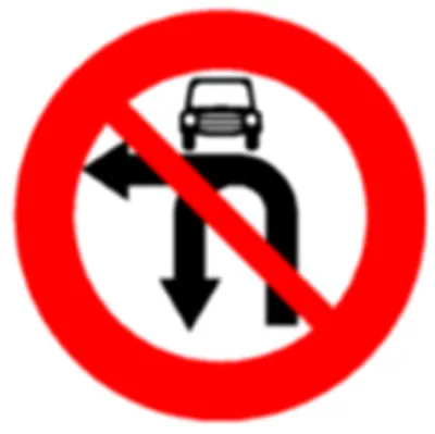 Biển báo 124e - Cấm quay xe (E)