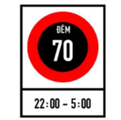 Biển báo 127a - Tốc độ tối đa cho phép (A)
