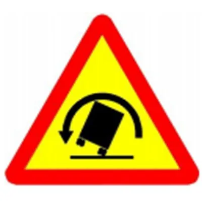 Biển báo 201c - Chỗ ngoặt nguy hiểm vòng bên trái (C)