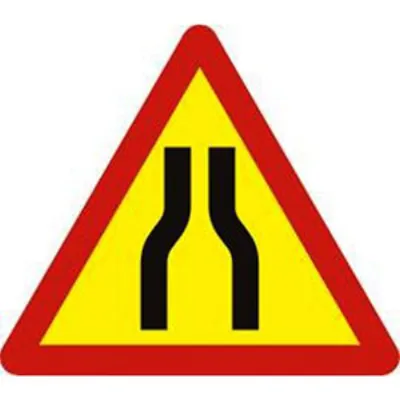 Biển báo 203a - Đường bị hẹp cả hai bên