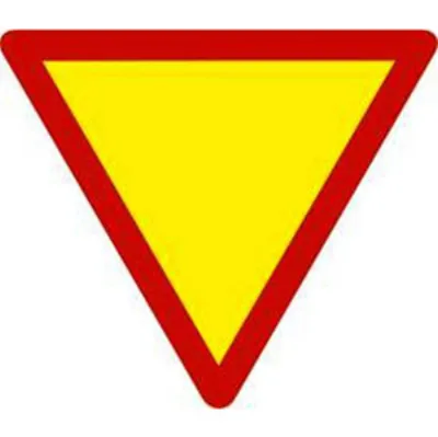 Biển báo 208 - Giao nhau với đường ưu tiên