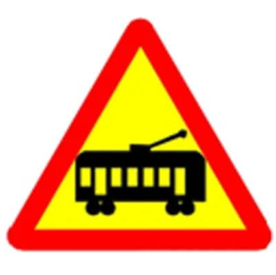 Biển báo 211b - Giao nhau với đường sắt không có rào chắn (B)