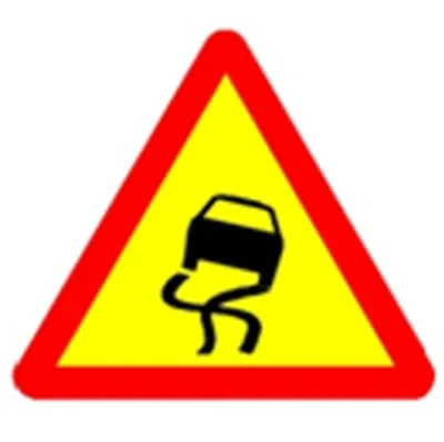 Biển báo 222a - Đường trơn (A)