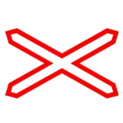 Biển báo 242a - Chỗ đường sắt cắt đường bộ