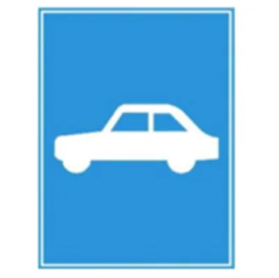 Biển báo 403d - Đường dành cho ôtô (D)