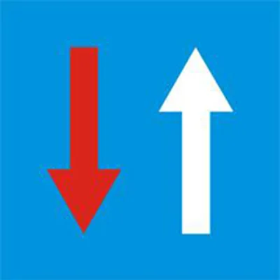 Biển báo 406 - Được ưu tiên qua đường hẹp