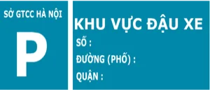 Biển báo 408b - Nơi đỗ xe