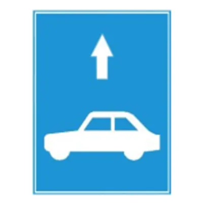 Biển báo 412b - Làn đường dành cho ôtô khách (B)