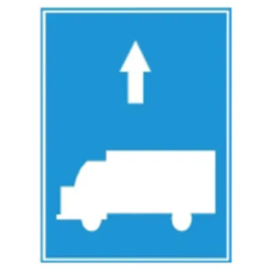 Biển báo 412c - Làn đường dành cho ôtô khách (C)