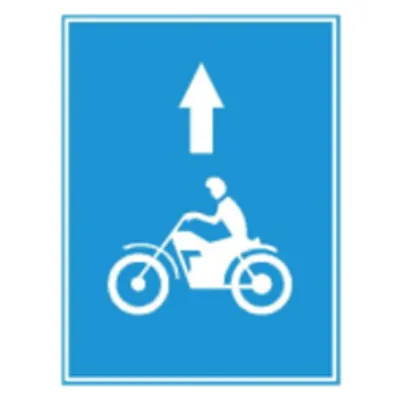 Biển báo 412d - Làn đường dành cho ôtô khách (D)