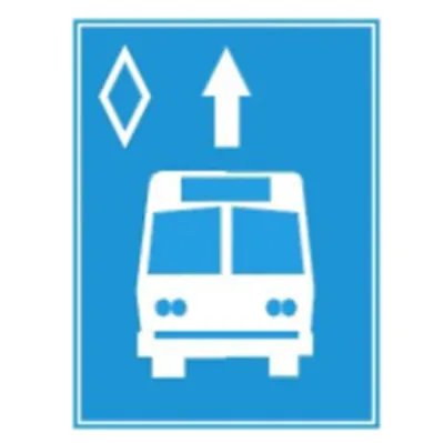 Biển báo 412e - Làn đường dành cho ôtô khách (E)