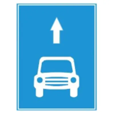 Biển báo 412f - Làn đường dành cho ôtô khách (F)