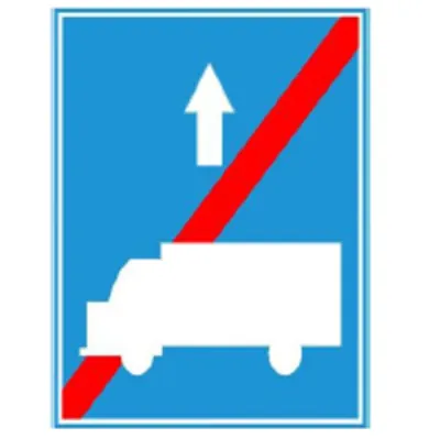 Biển báo 412k - Làn đường dành cho ôtô khách (K)