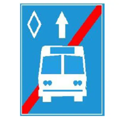 Biển báo 412m - Làn đường dành cho ôtô khách (M)