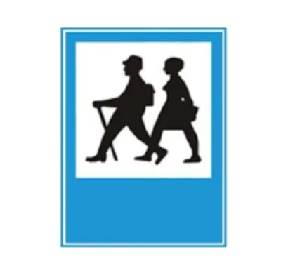Biển báo 423c - Đường người đi bộ sang ngang (C)