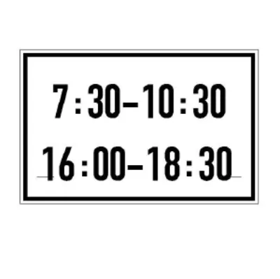 Biển báo 508b - Biểu thị thời gian (B)