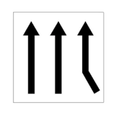 Biển báo S.G,11a - Biển phụ hướng đường ưu tiên (A)