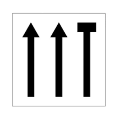 Biển báo S.G,12b - Biển phụ làn đường (B)